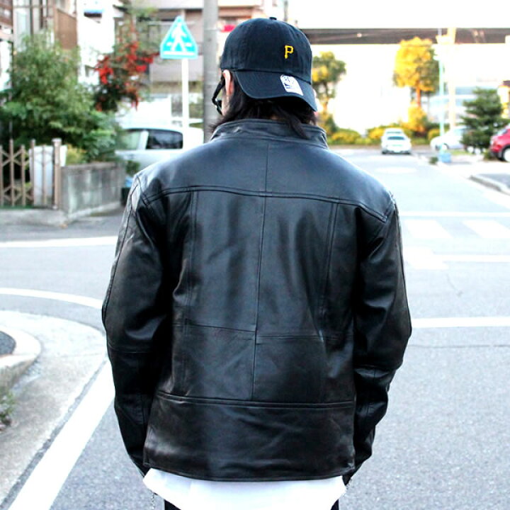 楽天市場 Rudetribe ルードトライブ ライダースレザージャケット レザージャケット 本革 バイク バイカ メンズ ファッション トップス アウター 大 小 中綿 ウインドブレーカー ジャケット 上着 ブルゾン 防寒着 秋 冬 冬物 秋物 フルジップ ストリート B系 オラオラ
