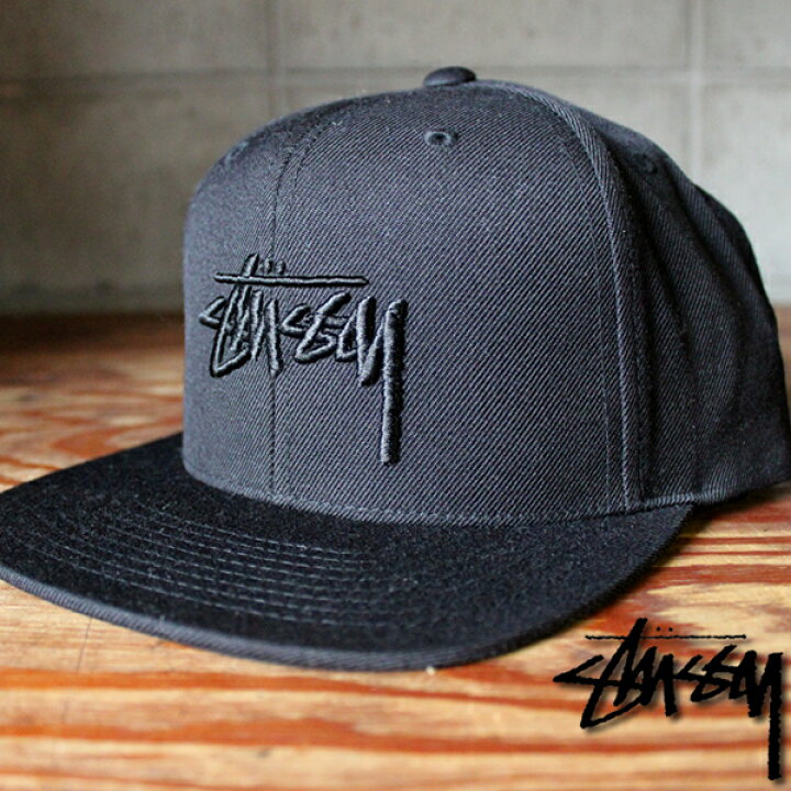 楽天市場】完売御礼！！ステューシー キャップ ブラック STUSSY STOCK 