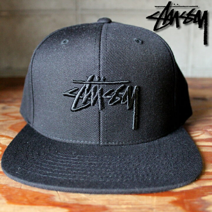 楽天市場】完売御礼！！ステューシー キャップ ブラック STUSSY STOCK 
