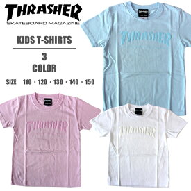 THRASHER KIDS スラッシャー キッズ 半袖Tシャツ マグロゴ メンズTシャツ TH8102FF