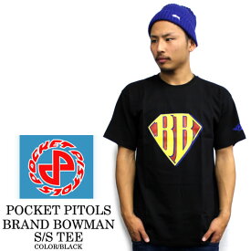 POCKET PISTOLS ポケットピストルズ U.S直輸入 値引き BRAND BOWMAN S/S TEE / 半袖Tシャツ PPS ジム・フィリップス SK8 スケート 人気ブランド 人気スケート スケートブランド U.S直輸入 特価 メンズ ファッション あす楽 アメカジ ストリート ルード スケート