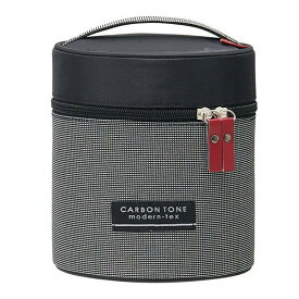 スケーター 　カーボントーン　STLBT8 専用バッグ　ブラック　適応サイズ　約140x157mm　タテ型真空ステンレス保温ランチボックス用 　保温バッグ ポーチ 保温ケース　黒