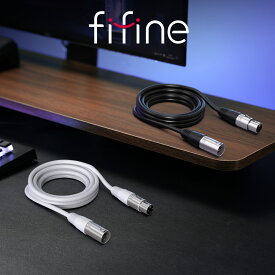 【公式ブランド・1年保証】XLR ケーブル 3m延長コード XLRマイク/オーディオアンプ/オーディオインターフェース/ミキサー対応 キャノンケーブル 配信機材 録音スタジオ適用 オス-メス 高耐久性 黒 ブランド正規品 FIFINE L9