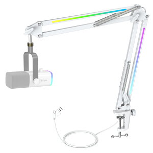 �y�����u�����h�E1�N�ۏ؁z�}�C�N�A�[�� �u�[���A�[�� �}�C�N�X�^���h RGB���� ��� �N�����v�� ������ 1.5kg�ω׏d 3/8�E5/8�ϊ��l�W�t �p�x���� ���[�@�\ �É��݌v �Q�[���z�M ���C�u�z�M �|