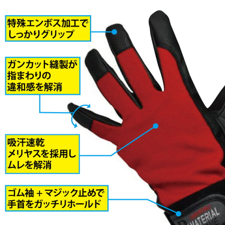 楽天市場】☆お買い得☆ おたふく手袋【K-18-5P】PU-WAVE 合成皮革手袋 5双組○M-LLサイズ○ 全3色 エンボス加工 : ファイト
