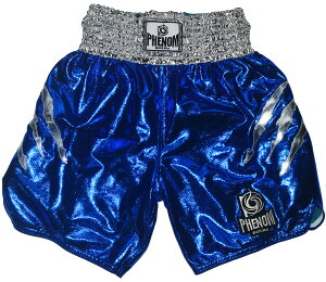 PHENOM BOXEO フェノムボクセオブルーラメ生地 ロングショーツ#027ビースト /ボクシングトランクス、キックパンツ
