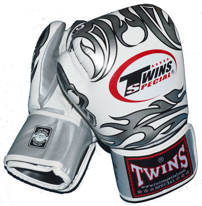 楽天市場】TWINS本革製ボクシンググローブ 8oz スカル 白シルバー 