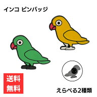 インコ ピンバッジ かわいいデザイン えらべる2種類エナメルピン バードグッズ おしゃれ 合金製 個性的 …