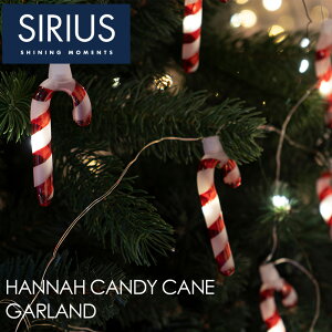 Sirius VEX HANNAH CANDY CANE GARLAND Red/Frosted 1.05m LfBPC 8A LED K[h | LEDCg LfBP[ R k  dr C~l[V ݂艺Ɩ CeAG 
