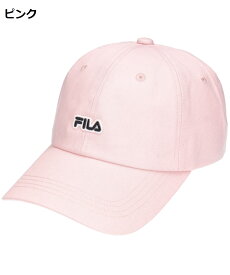 FILA フィラ キャップ 帽子 レディース ユニセックス FLW FELT LOGO 6P CAP 241013204 BLACK PINK BEIGE WHITE ブラック ピンク ベージュ ホワイト スポーツ カジュアル UVカット