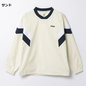 FILA フィラ Vネックウーブン プルオーバー FL6957 Men's Performance Stretch Comfort Fit V－Neck Pullover WHITE SAND BLACK ホワイト サンド ブラック メンズ レディース ユニセックス 黒 白 限定 Han sohee ハンソヒ