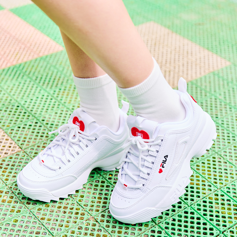 KFW22119125 Disruptor PS PS Heart(ディスラプター2 RED ハート) <br>WHITE FILA PINK<br>< br> 通販