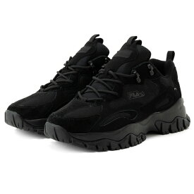 在庫限り【outlet / 処分特価品】1RM01218010 RAY TRACER TR 2(レイトレイサーTR2)Black/Black/Metallic Silver【FILA フィラ カジュアル ストリート 厚底】