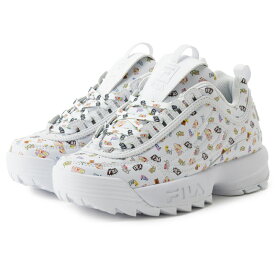 在庫限り【outlet / 処分特価品】UFW23030199 DISRUPTOR II MULTI GRAPHIC(ディスラプター2マルチグラフィック)WHITE/MULTI PATTERN【FILA フィラ メンズ レディース ユニセックス スニーカー 厚底】