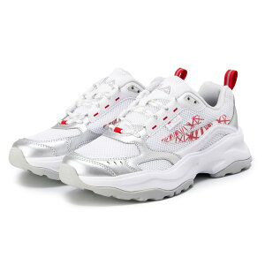 在庫限り outlet / 処分特価品 USS25028064WOODBLOCK O-CITY SILVER/WHITE/REDレディース メンズ ユニセックス スニーカー FILA フィラ 厚底
