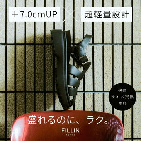 +7.0CMスタイルアップサンダル | DEAN【公式FILLIN】 ブラック 厚底サンダル 防水 シークレットスニーカー 身長盛れる シークレットサンダル 男女兼用 疲れにくい バレない 自然に身長盛れる 厚底 靴 サンダル
