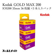 【送料無料】Kodak GOLD 200 カラーネガフィルム 35mm 36枚撮り×3本セット ISO200｜コダック ゴールド20…