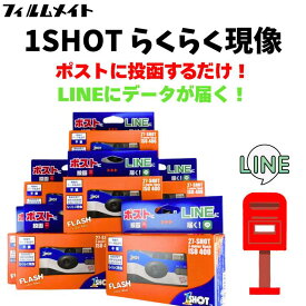 10個セット【ワンショット ポストに投函 LINEに届くカメラ】 インスタントカメラ 現像 データ化 スマホ転送 データダウンロード セット 写ルンです フィルム ネガ フィルム現像 ネガフィルム サービス 写真 データ フィルムネガ デジタル フォト インスタント ホワイトデー