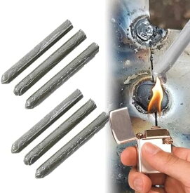 溶接棒 ライターで溶接 ステンレス用溶接棒 6本セットアルミはんだ付け溶接棒 簡単な操作 低融点 低温アルミ溶棒 万能家庭用溶接棒 低温 溶接棒 ステンレス鋼 アルミニウム 鉄