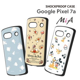 GooglePixel7a ディズニー 耐衝撃ケース MiA フラワー カバー グーグルピクセル7エー ベイマックス ミッキーマウス プルート プーさん Disney 選べる配送 送料無料［IN-DGP7AAC4-］