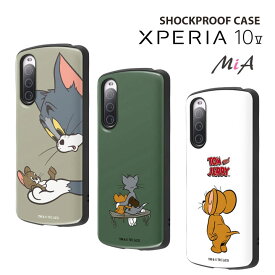 Xperia10V SO-52D SOG11 トムとジェリー 耐衝撃ケース MiA カバー エクスペリア トムジェリ トム ジェリー TOMandJERRY 送料無料［IN-RWXP10M5AC4-］