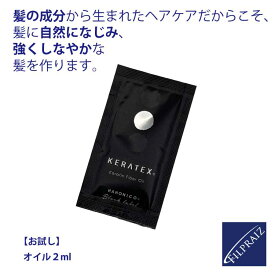 【P10倍★スーパーSALE期間】お試し　ハホニコ　ケラテックス　ファイバーオイル 2g　HAHONICO　KERATEX　Hahonico Black Label　サロン専売品 【DM便】 髪質改善