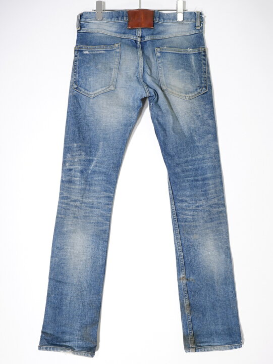 イサムカタヤマバックラッシュ ダメージ加工 ストレッチ テーパード  