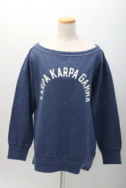 STAMMBAUMシュタンバウム L'Appartementアパルトモン別注2018SS PRINT SWEATスウェット【LTSA57505】【ネイビー】【フリー】【中古】【2点以上同時購入で送料無料】【DM190914】