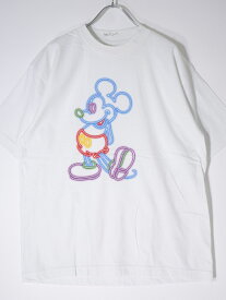 ジャクソンマティスJACKSON MATISSE 2020AW ×Disneyディズニー ネオン ミッキーマウスTシャツ新品【MTSA67708】【ホワイト】【M】【未使用】【2点以上同時購入で送料無料】【DM220401】