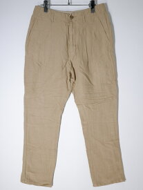 nonnativeノンネイティブ NN-P2566 POSTMAN PANTS L/R BROADリネン ポストマンパンツ【MPTA69111】【ベージュ】【0】【中古】【2点以上同時購入で送料無料】【DM220829】