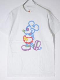 ジャクソンマティスJACKSON MATISSE 2020AW ×Disneyディズニー ネオン ミッキーマウスTシャツ新品【MTSA67711】【ホワイト】【S】【未使用】【2点以上同時購入で送料無料】【DM220401】