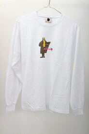 REALBADMANリアルバッドマン ×KYNE ONAIR東京popup長袖ロンTシャツ新品【MTSA51114】【白】【L】【未使用】【沖縄.離島以外 送料無料】【DM200411】