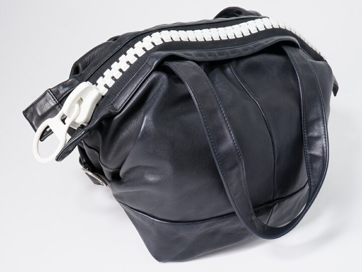 楽天市場】kawa-kawaカワカワ 25bisデカジップ レザー座布団トート  