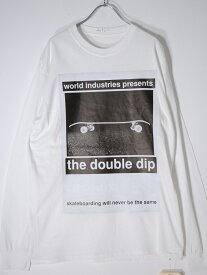 ジャクソンマティスJACKSON MATISSE 2022SS ×World Industries the double dip長袖Tシャツ新品【MTSA68426】【ホワイト】【M】【未使用】【2点以上同時購入で送料無料】【DM220608】