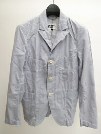 エンジニアードガーメンツEngineered Garments Bedford Jacketコードレーンストライプベッドフォードジャケット【MJKA62127】【白青】【XS】【中古】【2点以上同時購入で送料無料】【DM201206】