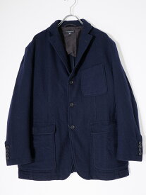 Engineered Garmentsエンジニアードガーメンツ Baker Jacket 13oz Wool Flannel ウールフランネル ベイカージャケット【MJKA80028】【ネイビー】【XS】【中古】【沖縄.離島以外 送料無料】【DM251118 】
