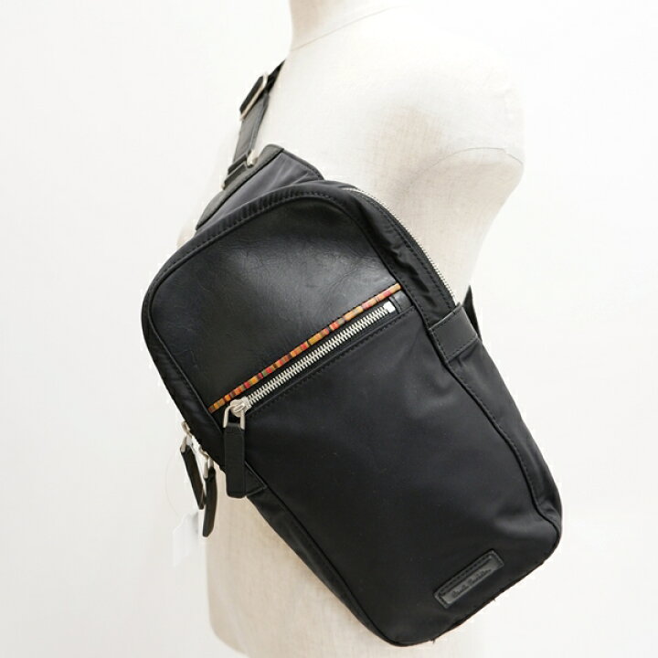 楽天市場】PAUL SMITHポールスミス ナイロン×レザーボディバッグ ワン  