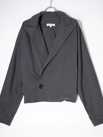 MADISONBLUEマディソンブルー DOLMAN SLEEVE JACKETドルマンスリーブダブルジャケット【LJKA72330】【チャコール 】【00(XS)】【中古】【2点以上同時購入で送料無料】【DM230808】