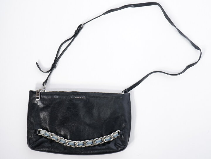 楽天市場】DIESELディーゼル チェーンデザイン レザーショルダー  