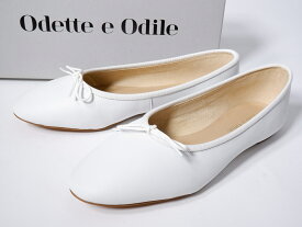 Odette e Odileオデットエオディール OFD ディープバレリーナ FLT10バレエシューズ(バレエパンプス)新品【LFWA70538】【ホワイト】【22.5cm】【未使用】【2点以上同時購入で送料無料】【DM230117】