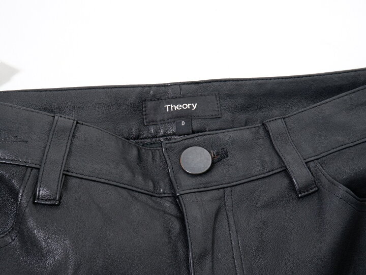 楽天市場】Theoryセオリー BRISTOL LEATHER2 5PKT PANT 羊革ブリストル  