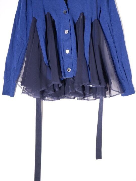 楽天市場】sacai サカイ 2018 シフォンレース切替フレアニット  