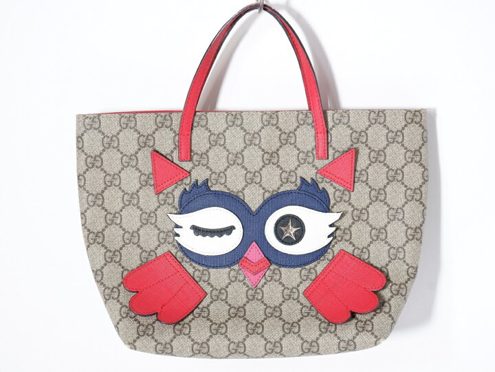 楽天市場】GUCCIグッチ チルドレンズGGスプリーム フクロウ トート 