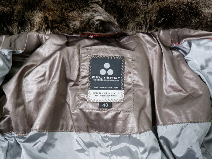 楽天市場】PEUTEREYピューテリー DUMAS ファー付きフーデッドグース  