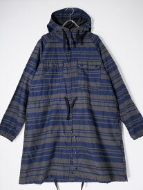 Engineered Garmentsエンジニアードガーメンツ LT PARKA コットンポリエステル ロングパーカージャケット コート 【MJKA76056】【ネイビー|チャコール】【M】【中古】【沖縄.離島以外 送料無料】【DM241002】