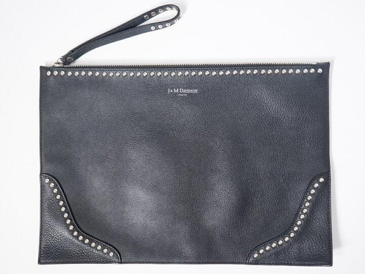 良品 J&M DAVIDSON ジェイアンドエムデヴィッドソン レザー クラッチ  