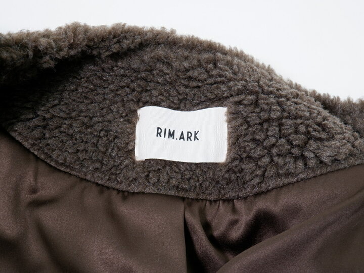 楽天市場】RIM.ARKリムアーク 2018AW ノーカラーロングボアコート  