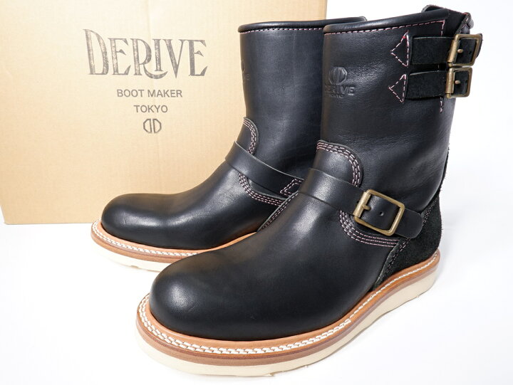 楽天市場】DERIVEディライブ ダブルストラップ エンジニアブーツ新品 