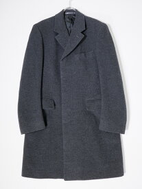 Paul Smith LONDONポールスミス ロンドン ウールアンゴラ比翼チェスターコート【MCTA72969】【チャコール】【M】【中古】【2点以上同時購入で送料無料】【DM231024】