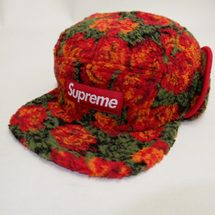 楽天市場】SUPREMEシュプリーム 2016AW Roses Sherpa Fleece Earflap  